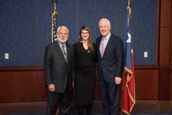Don Forrester, Claire Sanderson, Senator Cornyn CORE Executive Director Don Forrester, Claire Sanderson, Senator Cornyn
