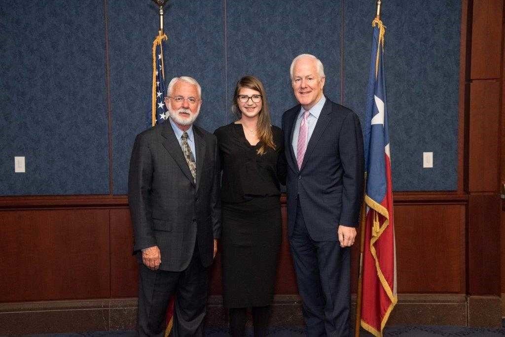 CORE Executive Director Don Forrester, Claire Sanderson, Senator Cornyn