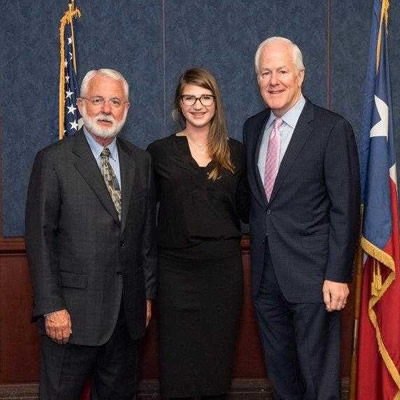 Don Forrester, Claire Sanderson, Senator Cornyn